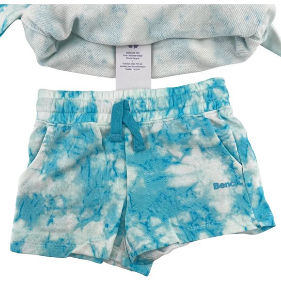 Bench | Girl's Tie-Dye Short Set | 2 Pieces | Blue & White | Various Sizes - Picture 2 of 2